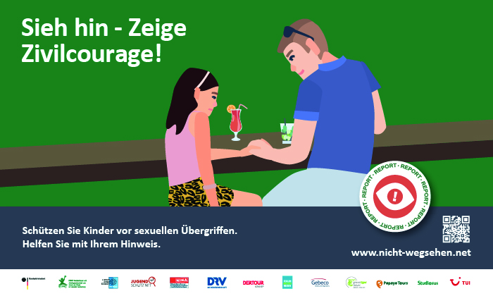 ECPAT-Kampagne "Nicht wegsehen!" Motive zur ECPAT-Kampagne "Nicht wegsehen!".
